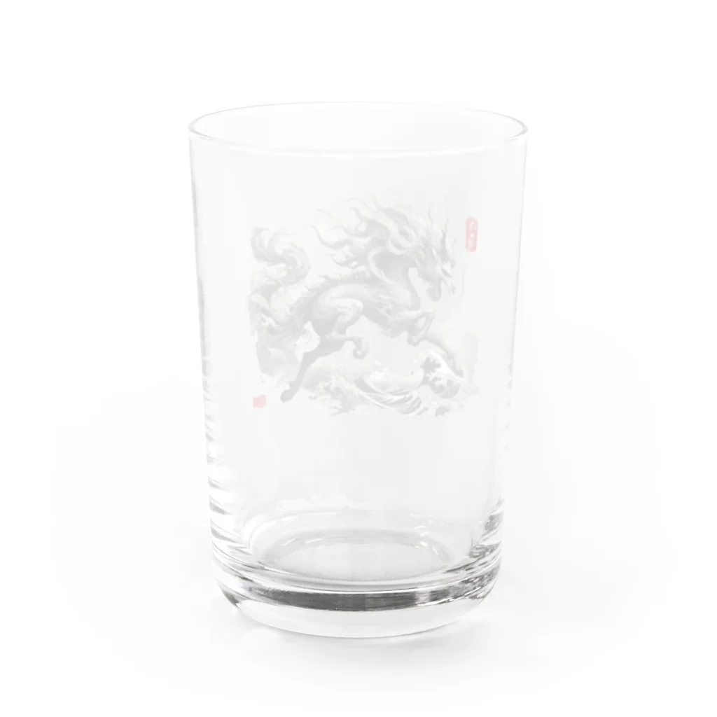 ドラにゃん🐾の麒麟 Water Glass :back