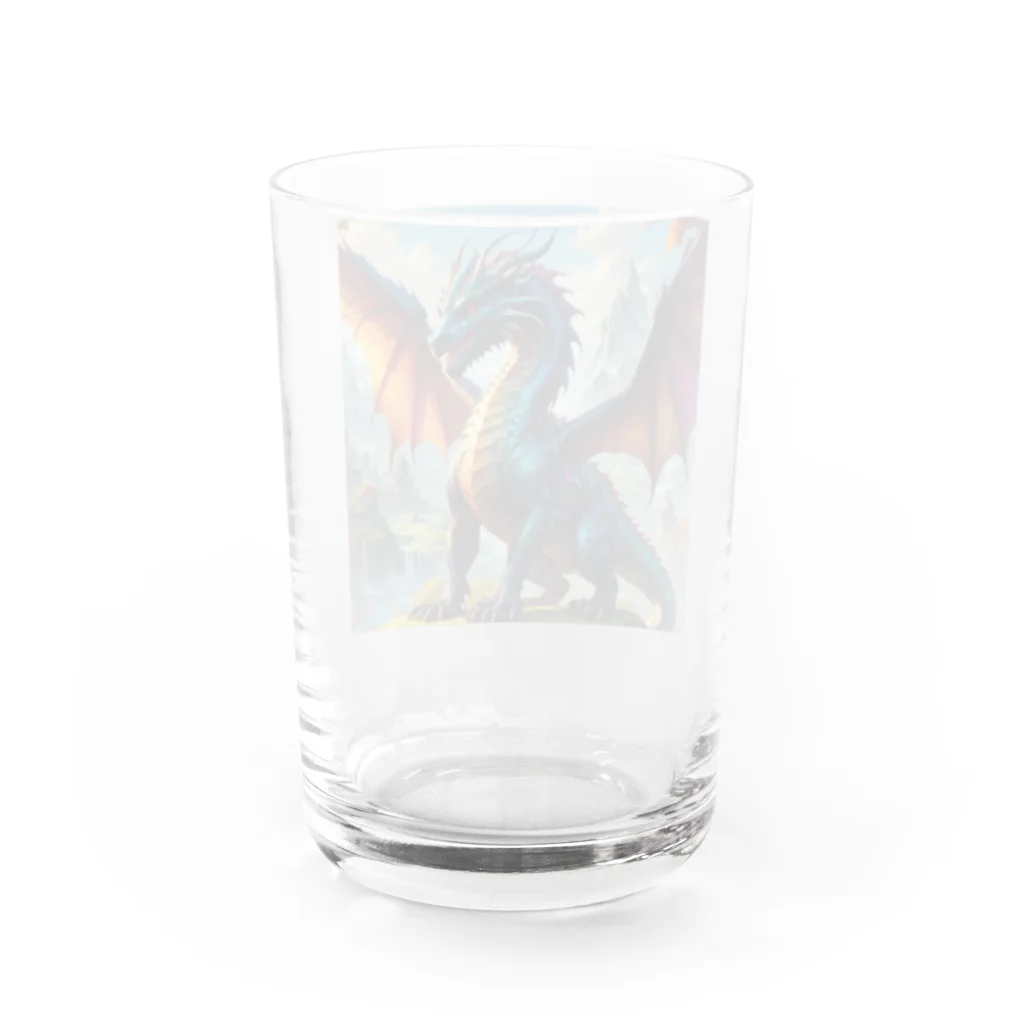 ミヤさんの王道ドラゴン Water Glass :back