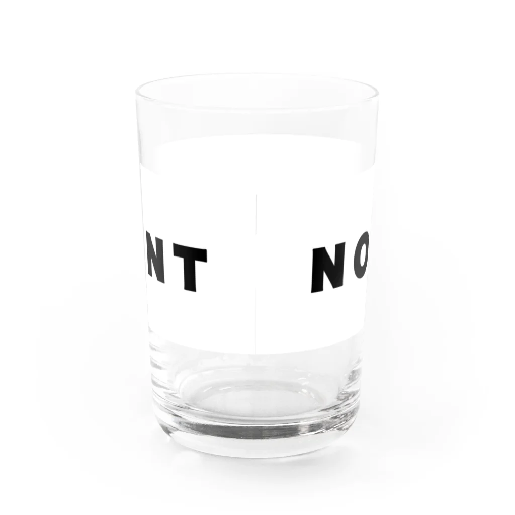 micyorina shopのmicyorina 「NO COMMENT」logo Water Glass :back