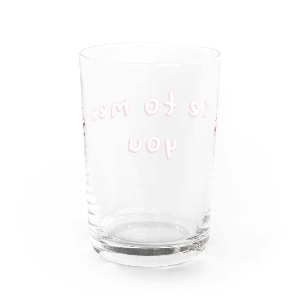 ミヤさんのnice to meet you Water Glass :back