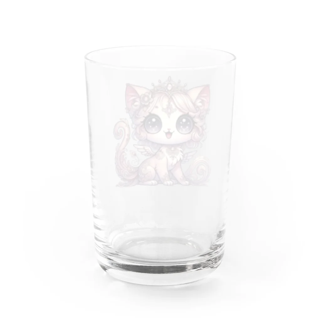 Snow-peaceの幻想のプリンセスキャット Water Glass :back