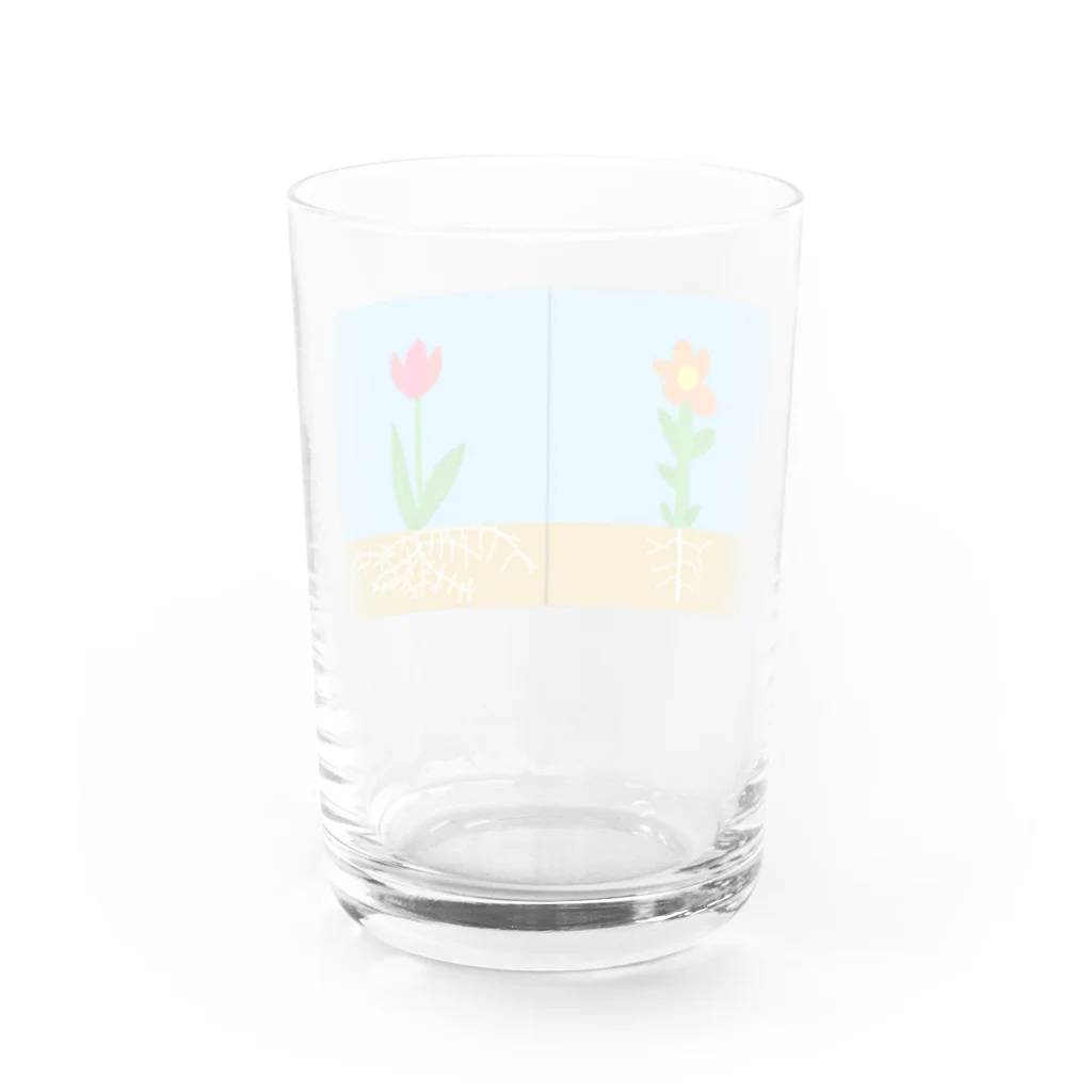 はるんるんの双子さんと単子さん Water Glass :back