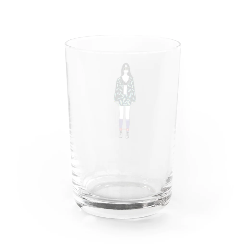 ネコメコーヒーの囚われのファッションデザイナー(グッズ) Water Glass :back