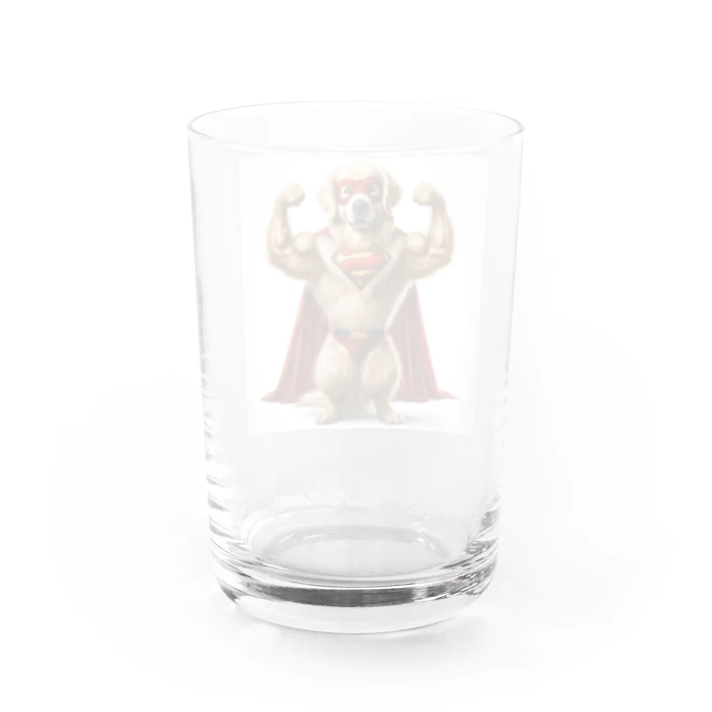 ROROAの無敵のヒーロー犬 Water Glass :back