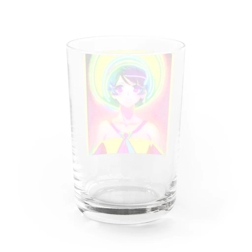 きゅぴきゅぴガールの後光が差している★きゅぴきゅぴガール Water Glass :back