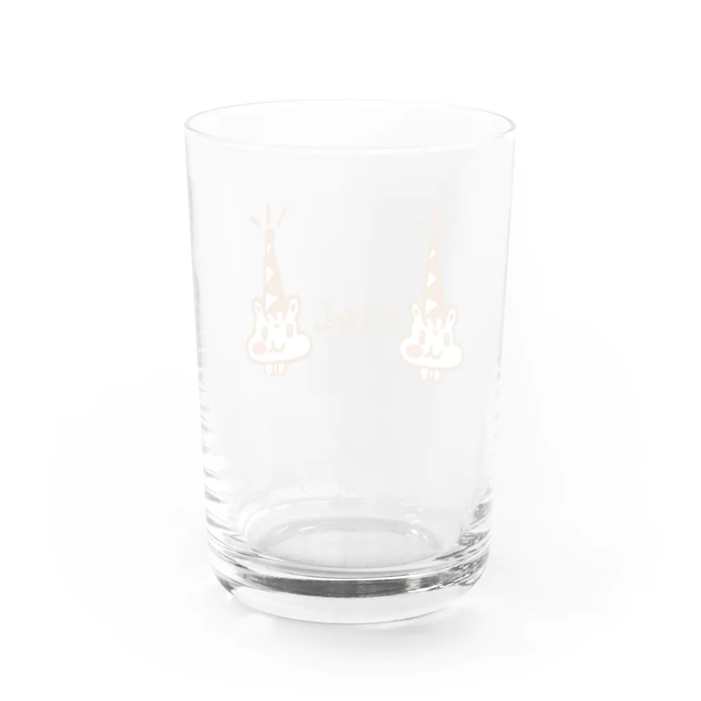 studiopuanpowanのらぶたん ぴぴぴのアンテナ Water Glass :back