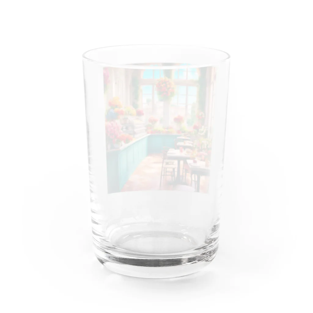 HOSHI-TANEKO🌠の🌺華やかな・カフェ☕✨ Water Glass :back