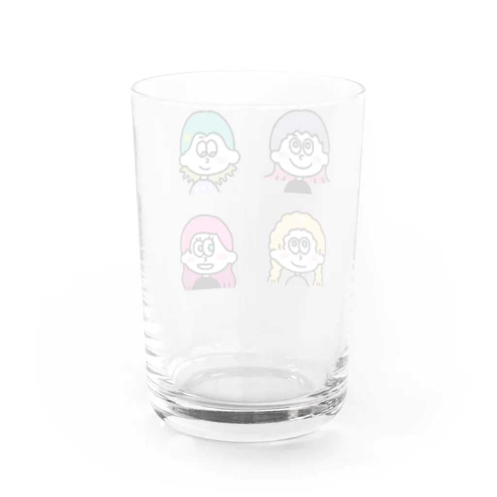 ★Mayamaya★の★ポップな女の子の笑顔★④ Water Glass :back