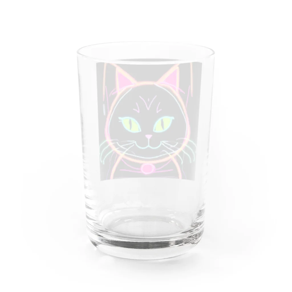 ねこLINEのニャオンカラー Water Glass :back