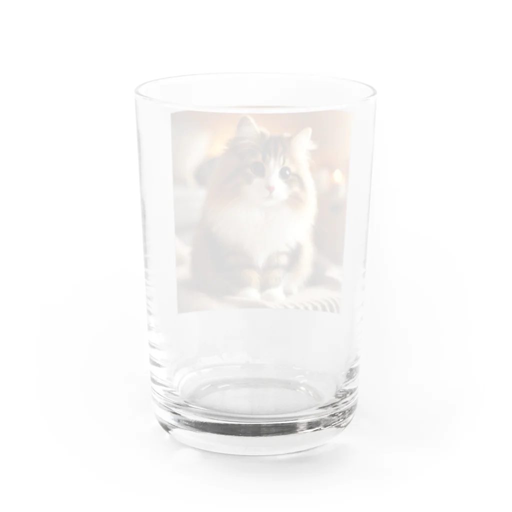 akinyan3128の私はモフモフ　(ノーウィージャンフォレストキャット) Water Glass :back