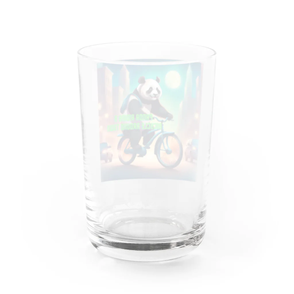 noiSutoaの疾走するパンダ Water Glass :back