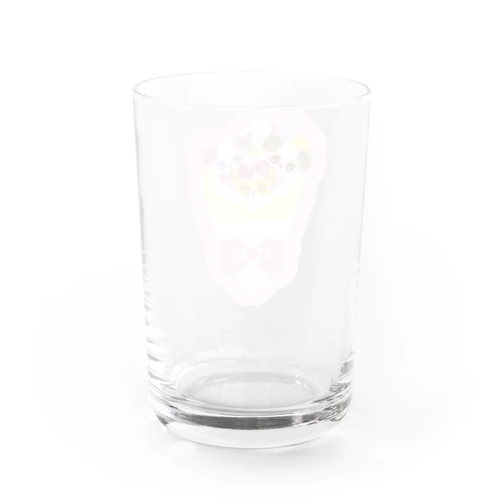 🎀りぼんぱ～ら～🎀のぱんだクレープ Water Glass :back