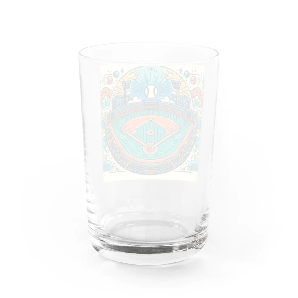 SHO_KANの野球 Water Glass :back