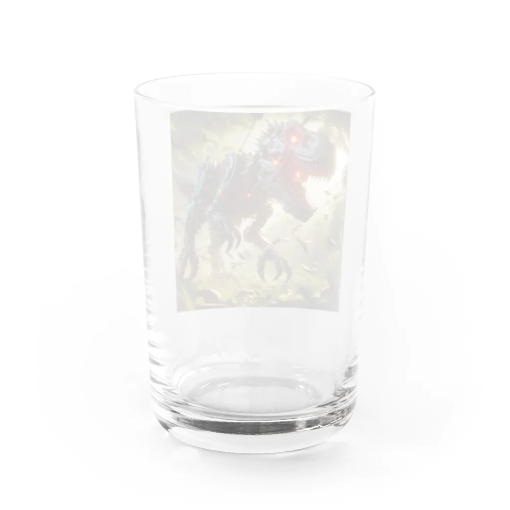 nerobooのお店の機械の恐竜のグッズです Water Glass :back