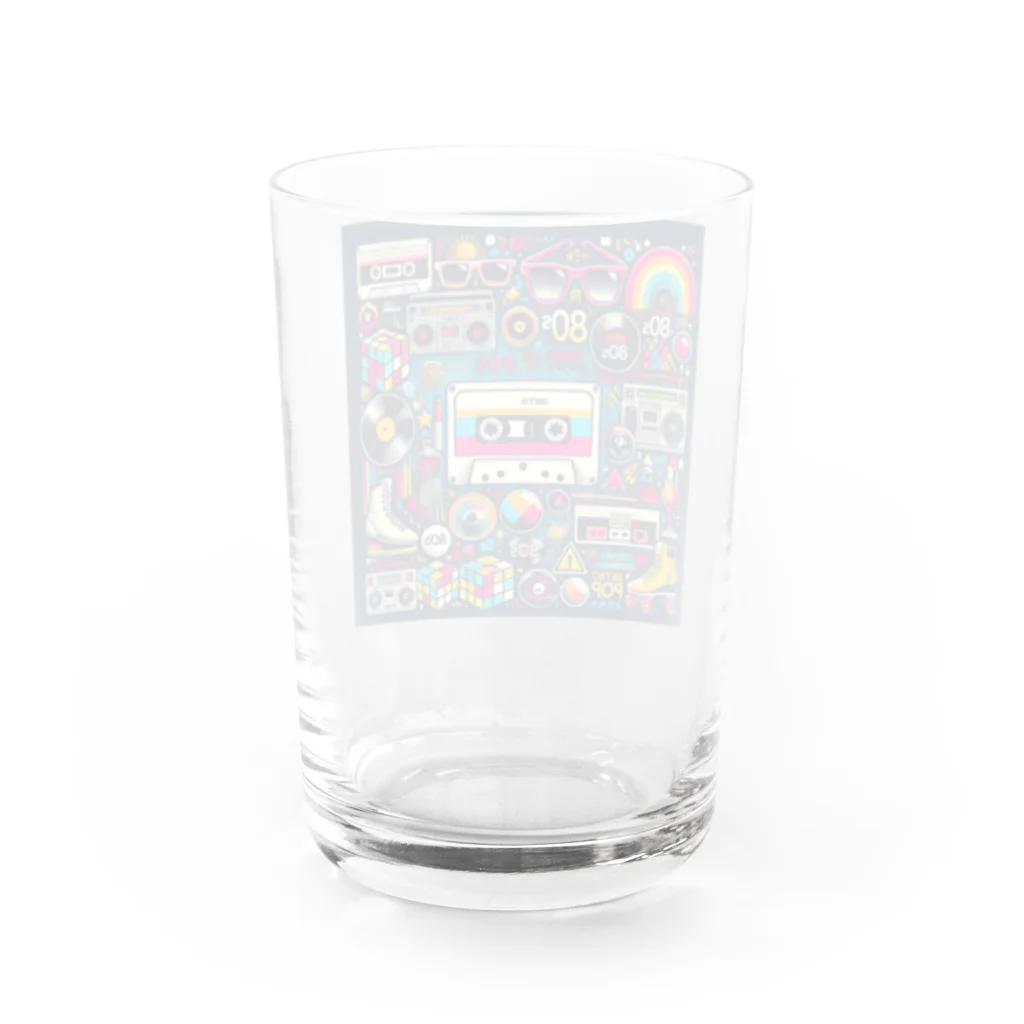 keyworks_shopの昭和レトロ80年代カセット Water Glass :back