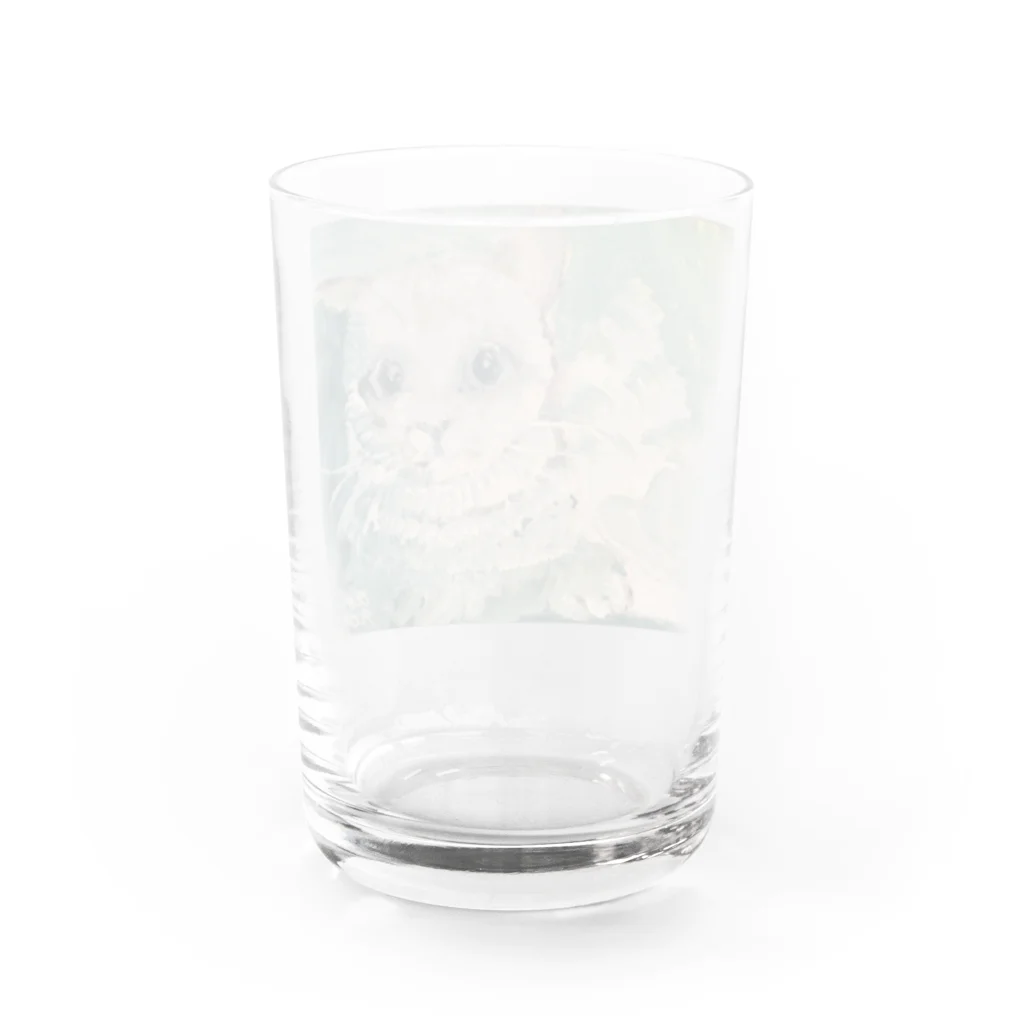 青い猫の夏の日 Water Glass :back