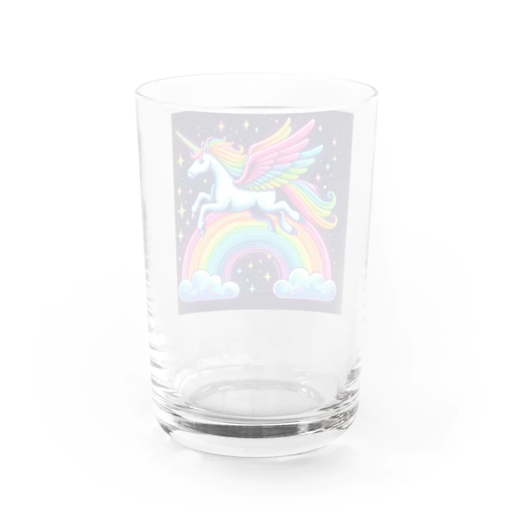 momonekokoのネオンカラーのユニコーン グラス反対面