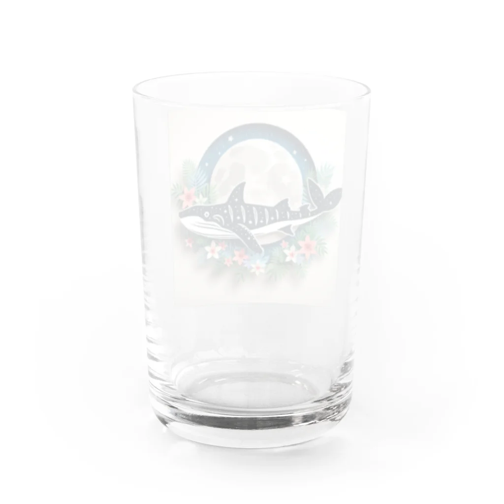 ココナッツアイランド©️のジンベイザメ Water Glass :back