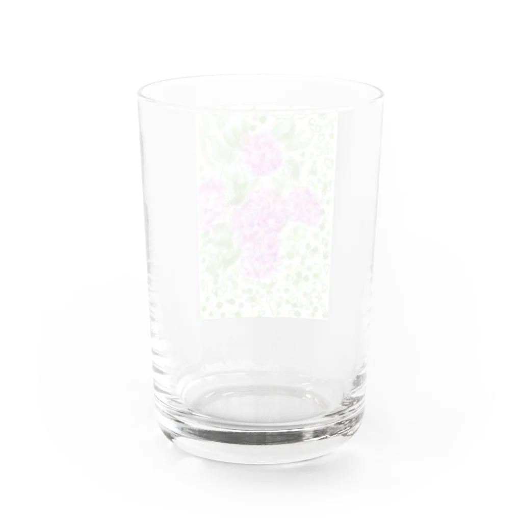 totoartの紫陽花 Water Glass :back