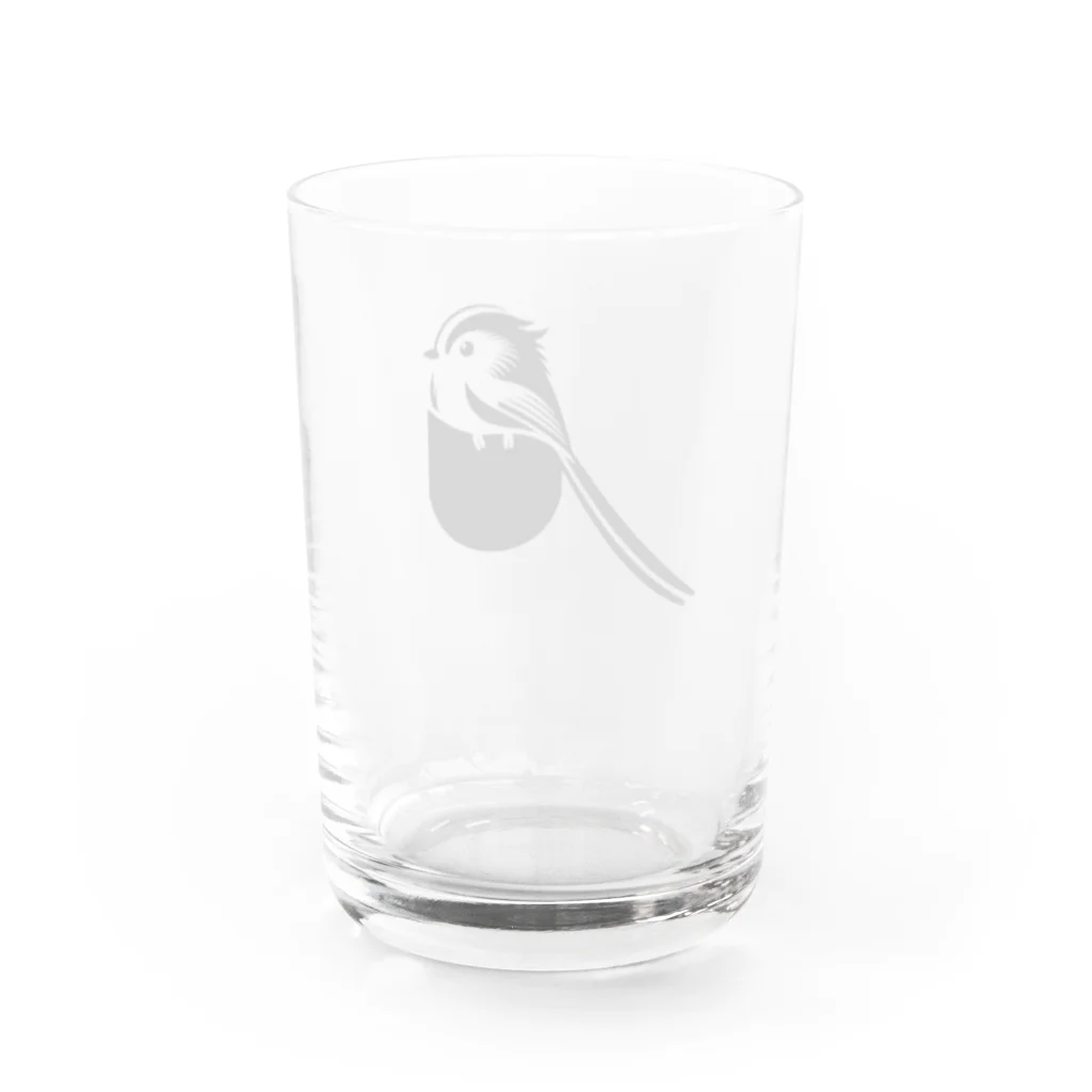 Bebezoのポケットアニマル　シマエナガ Water Glass :back