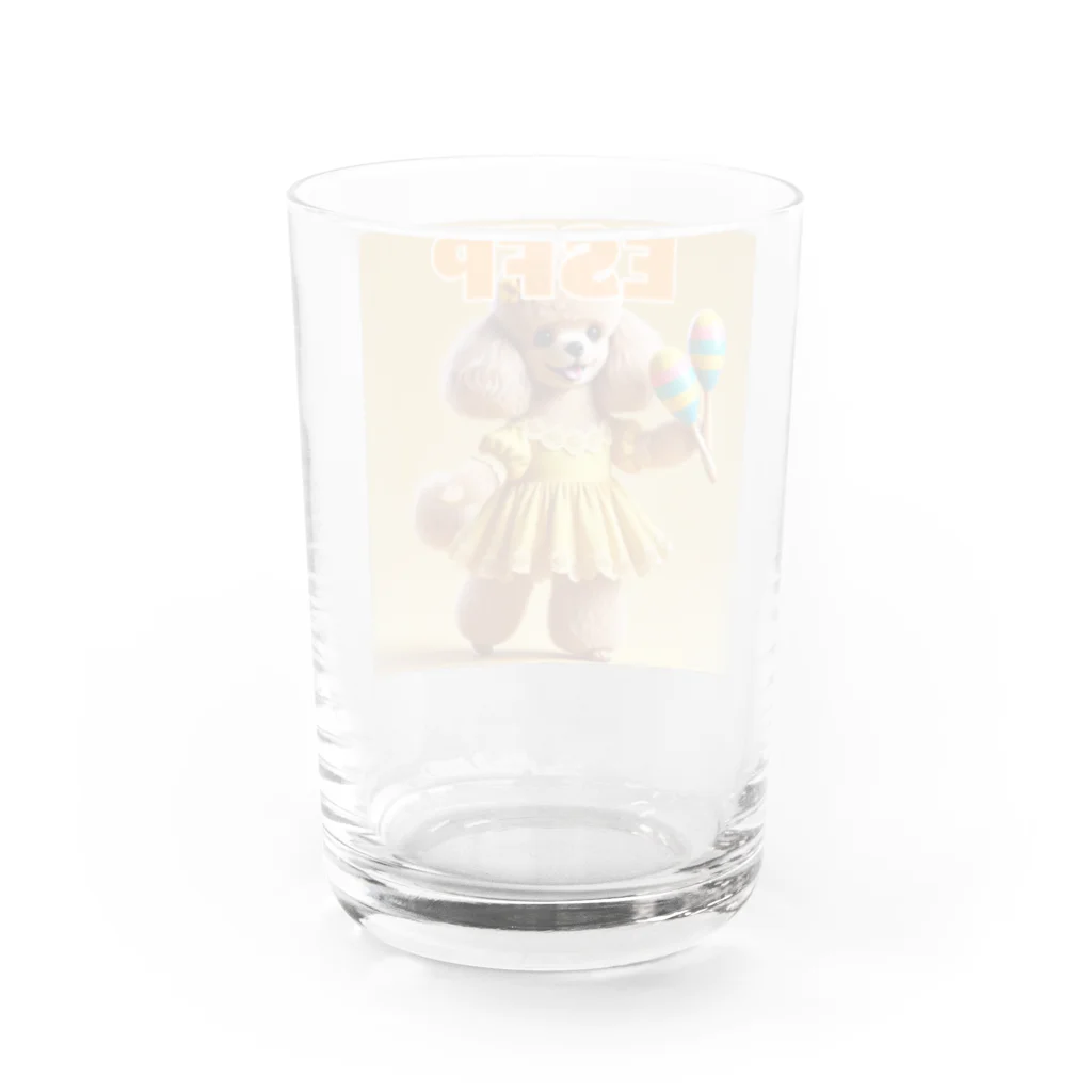 MsArtShopのESFPのトイプードル Water Glass :back