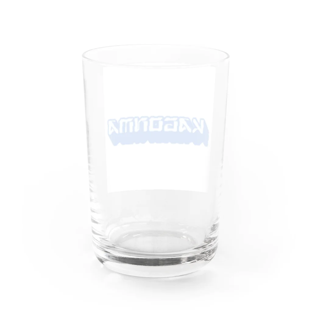 taro199300のカゴンマ　鹿児島弁　Tシャツ Water Glass :back