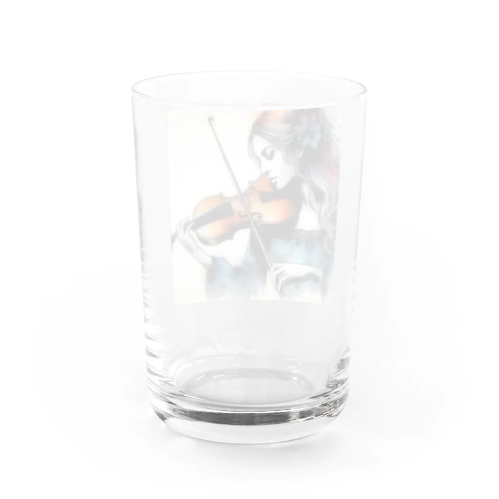 Tomohiro Shigaのお店の女性バイオリニスト Water Glass :back