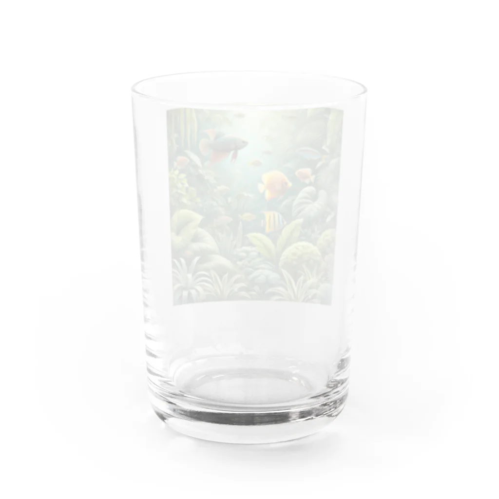 pyoromalの観葉植物×熱帯魚 Water Glass :back