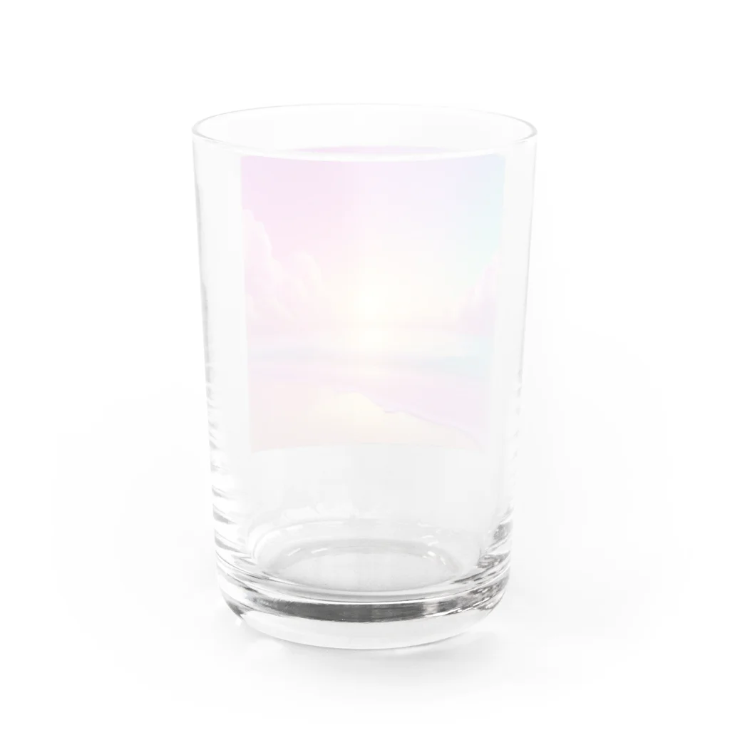 chan-takehaniの夢幻の夕暮れ Water Glass :back