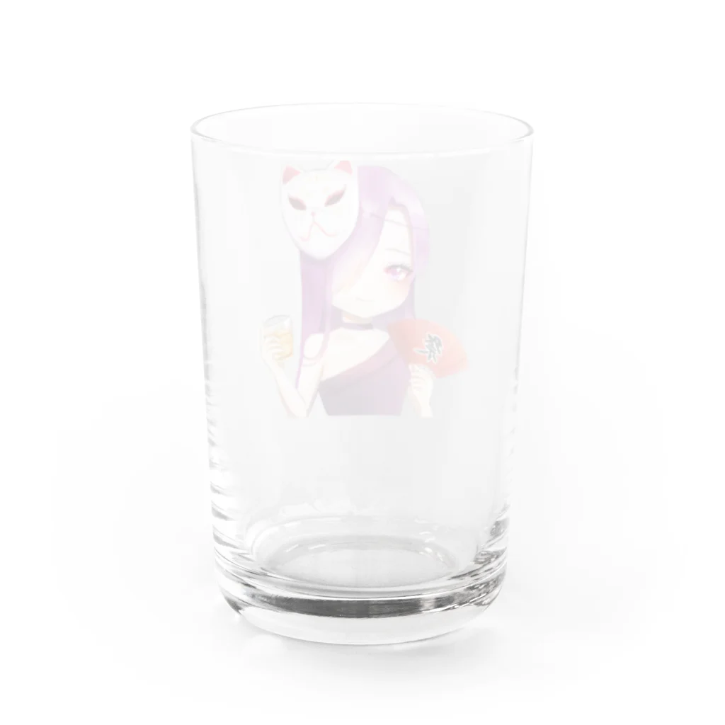 乾杯がーるずSHOPのKanpaiGirl「夏祭りちゃん」グラス Water Glass :back