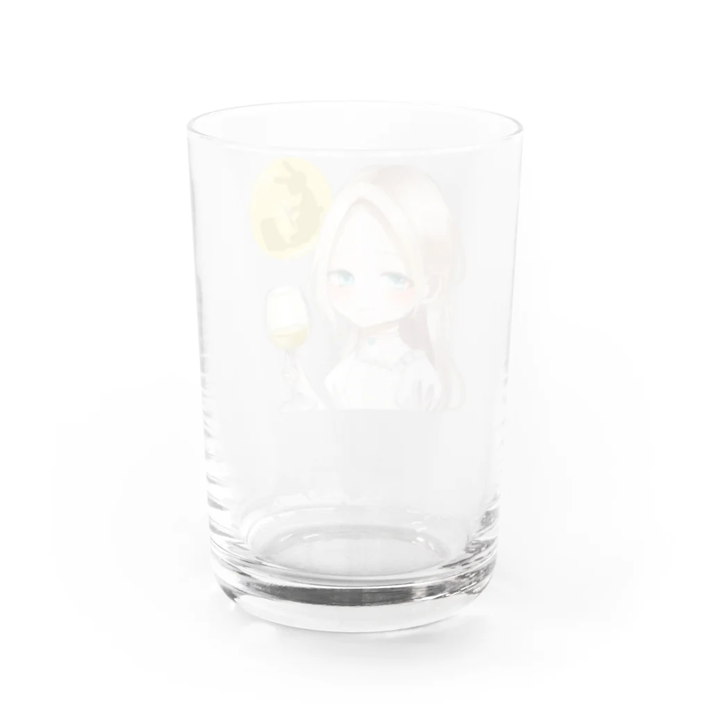 乾杯がーるずSHOPのKanpaiGirl「お月見ちゃん」グラス Water Glass :back