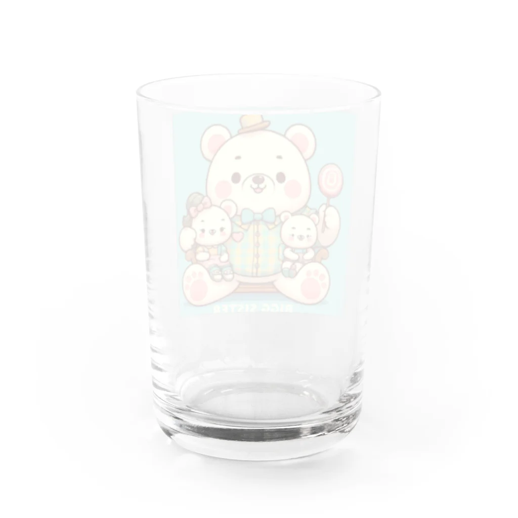 masayang12のクマさん Water Glass :back