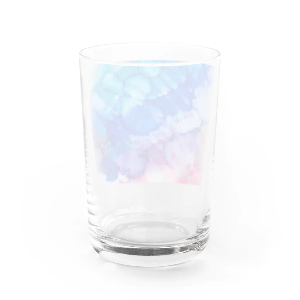 アルコールインクアート×◯◯の水中 Water Glass :back