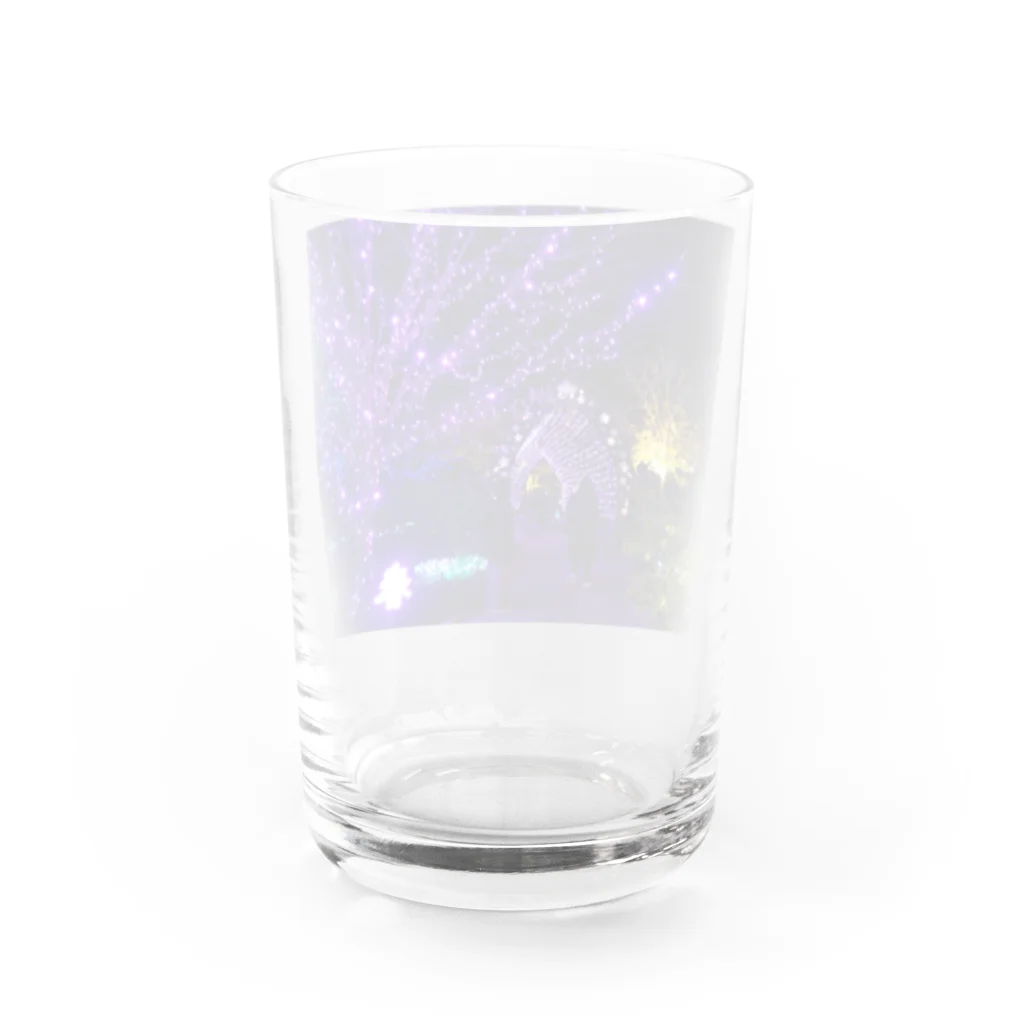 morinoyouseiのキラキラ輝くイルミネーションの世界 Water Glass :back