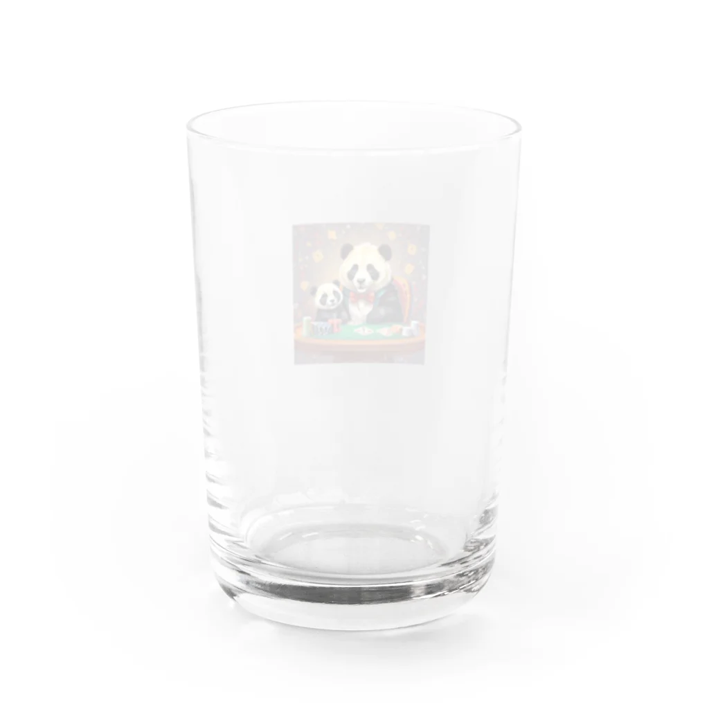 taryoセレクションのパンダポーカー Water Glass :back