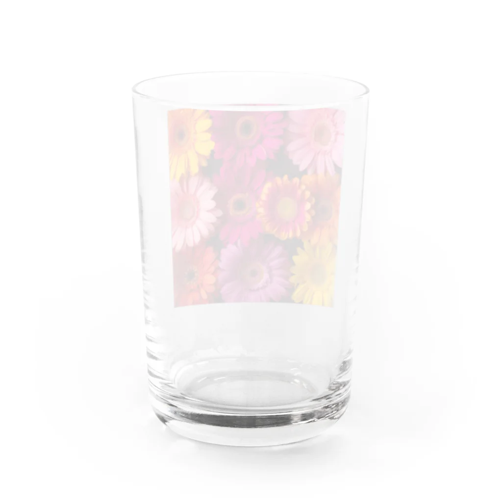 オンラインショップイエローリーフの色鮮やかな綺麗な花 Water Glass :back