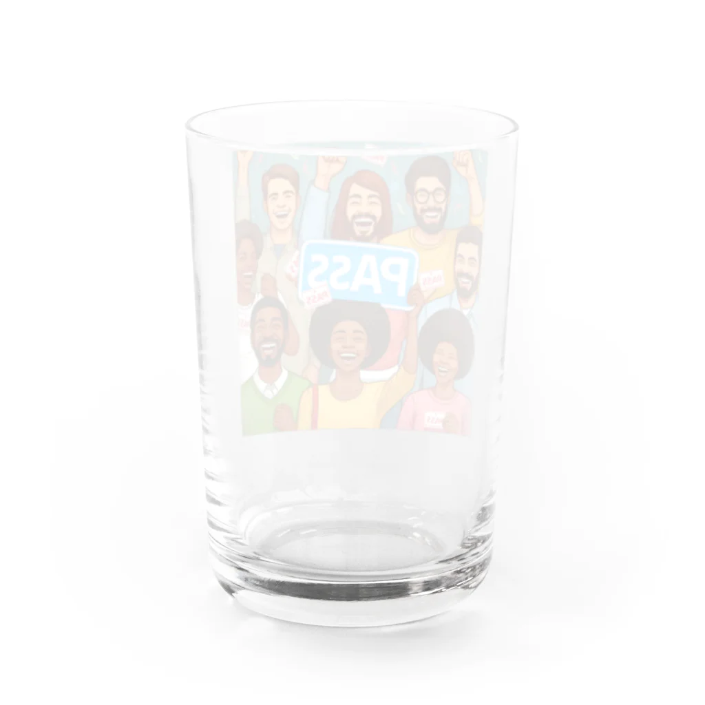 わっしょいの合格PASSED Water Glass :back