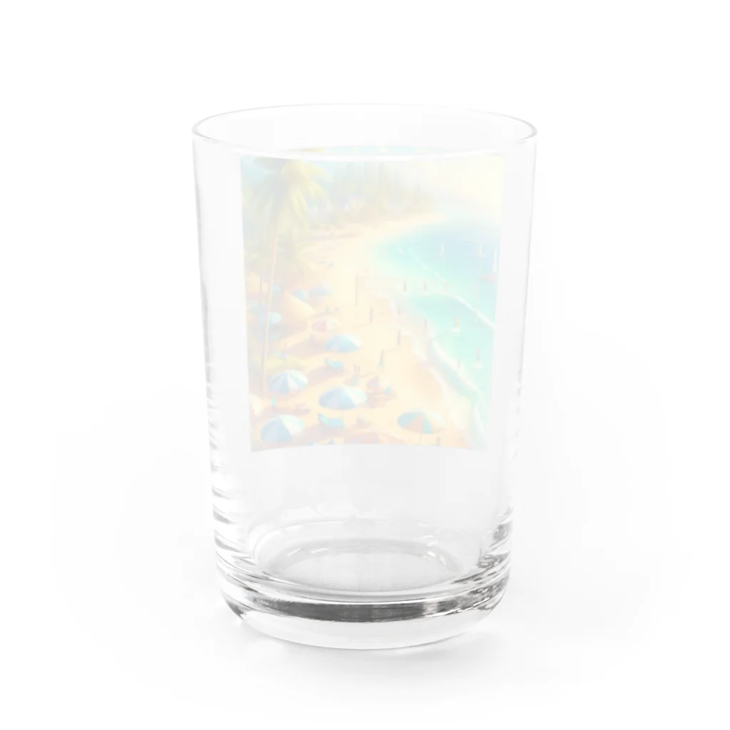 Rパンダ屋の「夏のビーチグッズ」 Water Glass :back