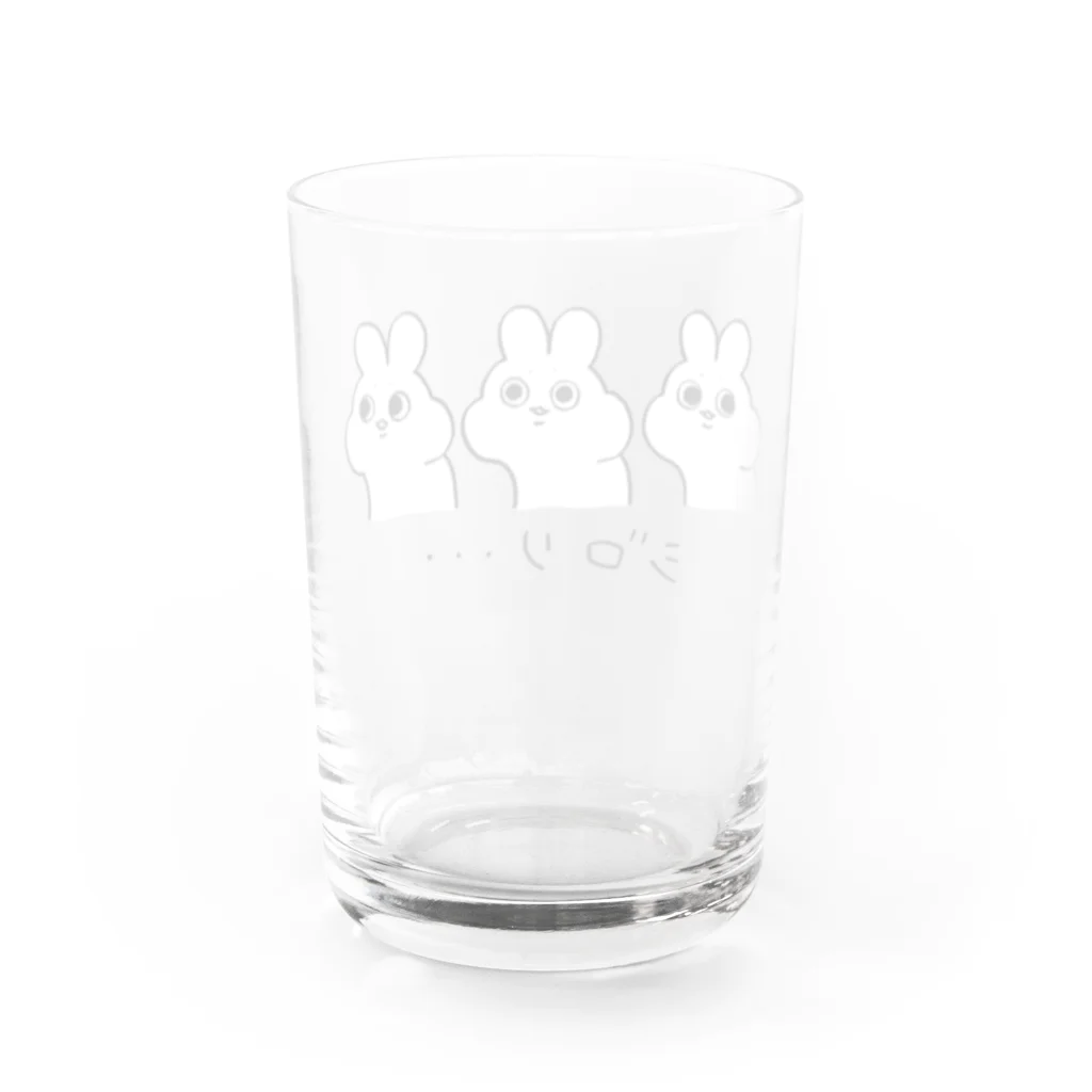 yashushi│SHOPのジロリ…うさぎ【背面無】 Water Glass :back