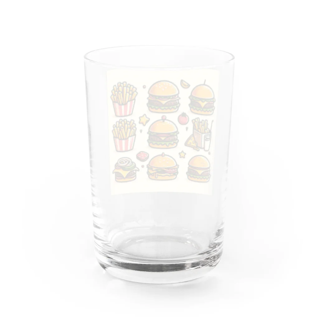 南国のハンバーガー Water Glass :back