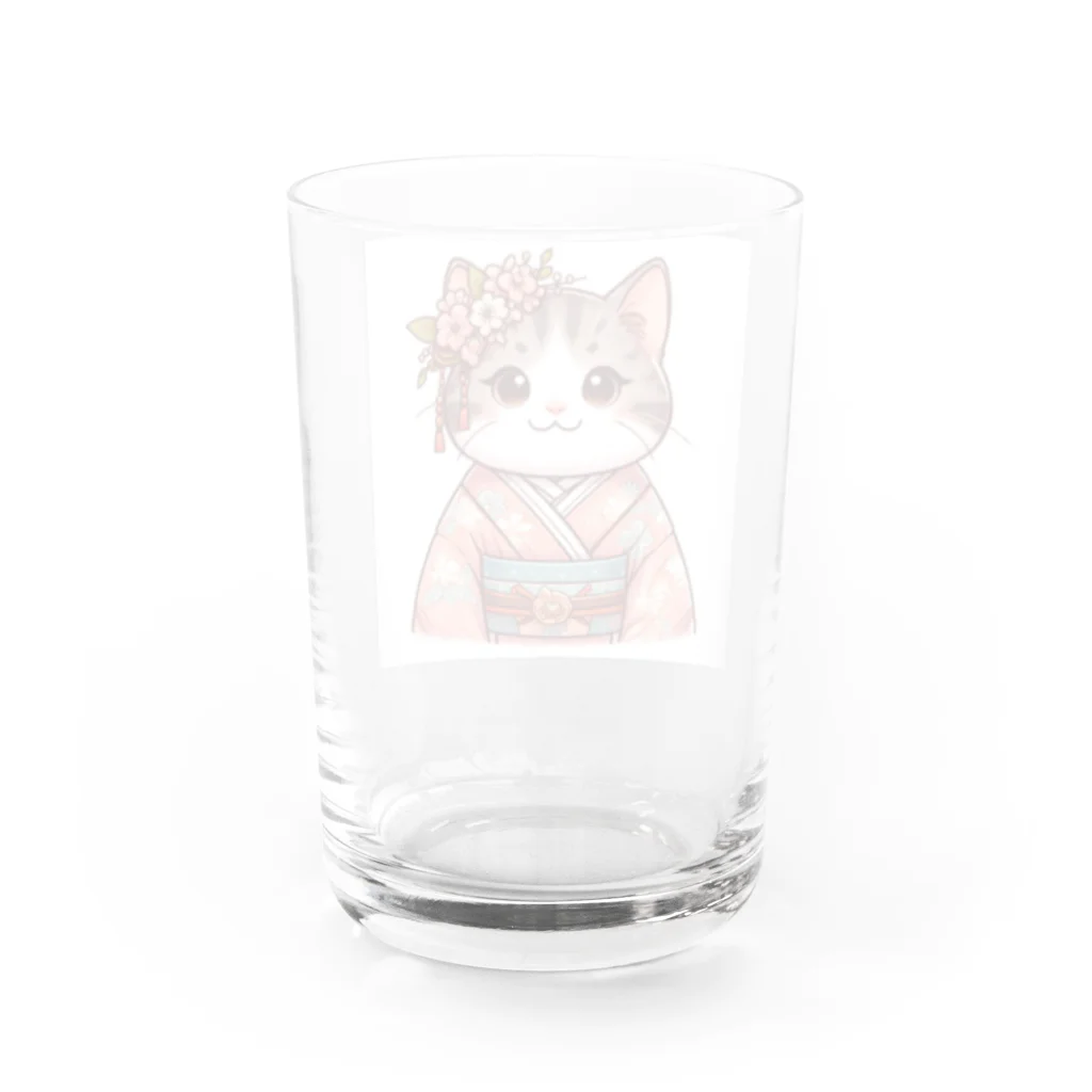 sophie138の舞妓ネコおにゃん Water Glass :back