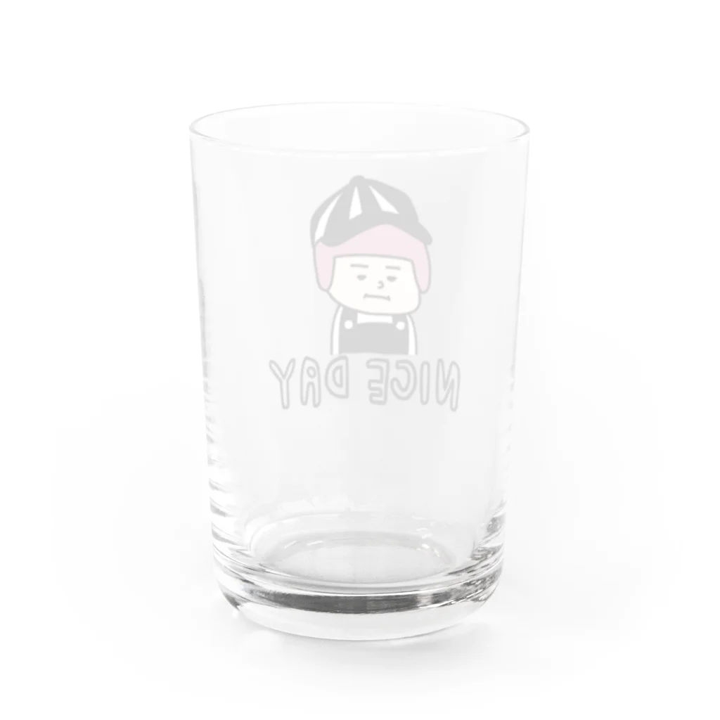 zuckeyのヘルメット子 Water Glass :back