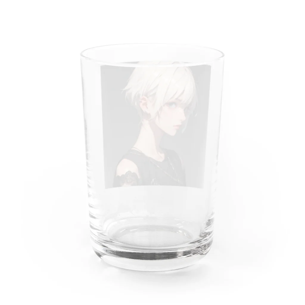 LONGSTONEのボーイッシュガール Water Glass :back