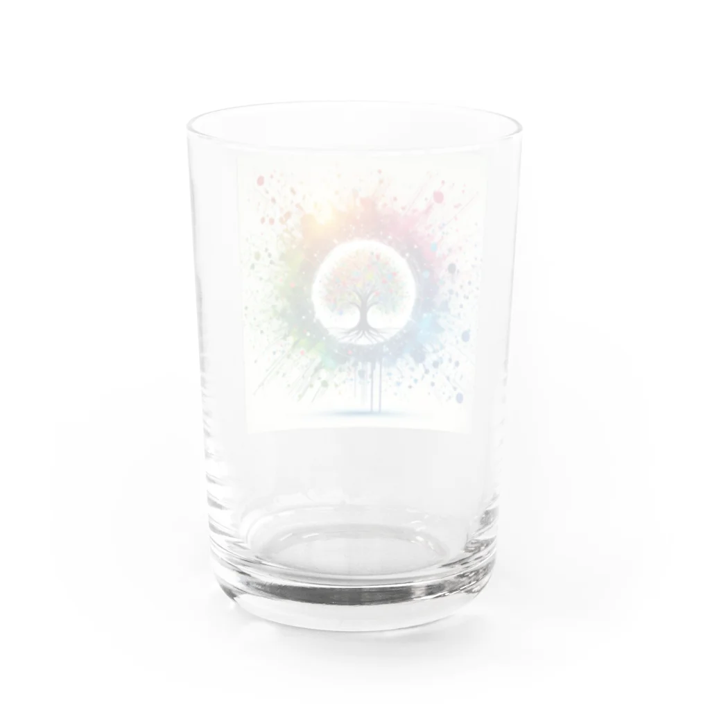 pyoromalの絵具が垂れちゃった・・・ Water Glass :back