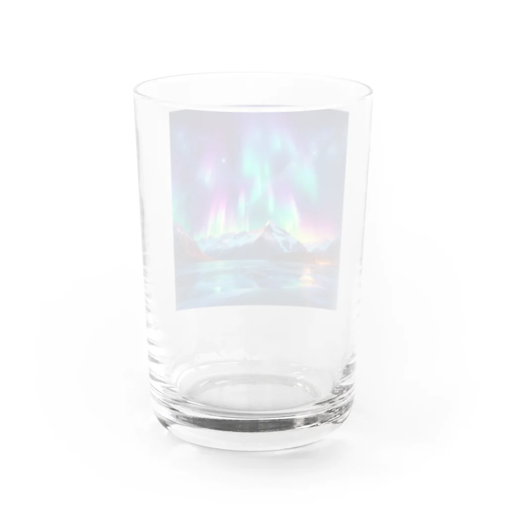 yuriseのオーロラグッズ Water Glass :back