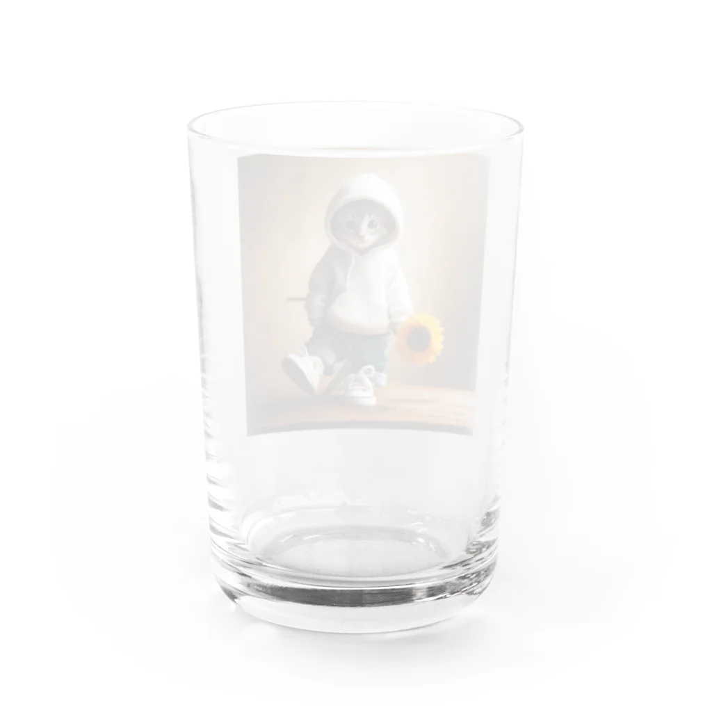 koumeiの向日葵と子猫 グラス反対面