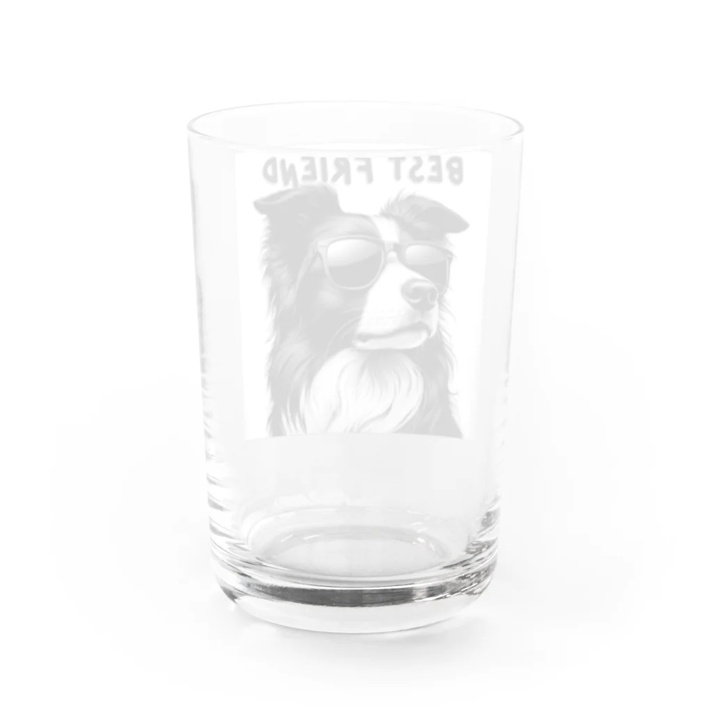 ビビりな番犬くんのBest Friendわんこ Water Glass :back