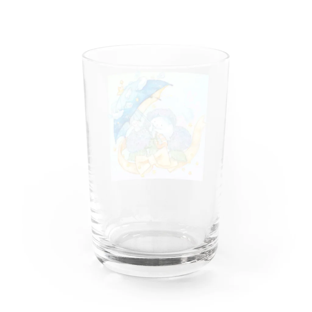 ナルセキョウのアジサイクラゲ Water Glass :back