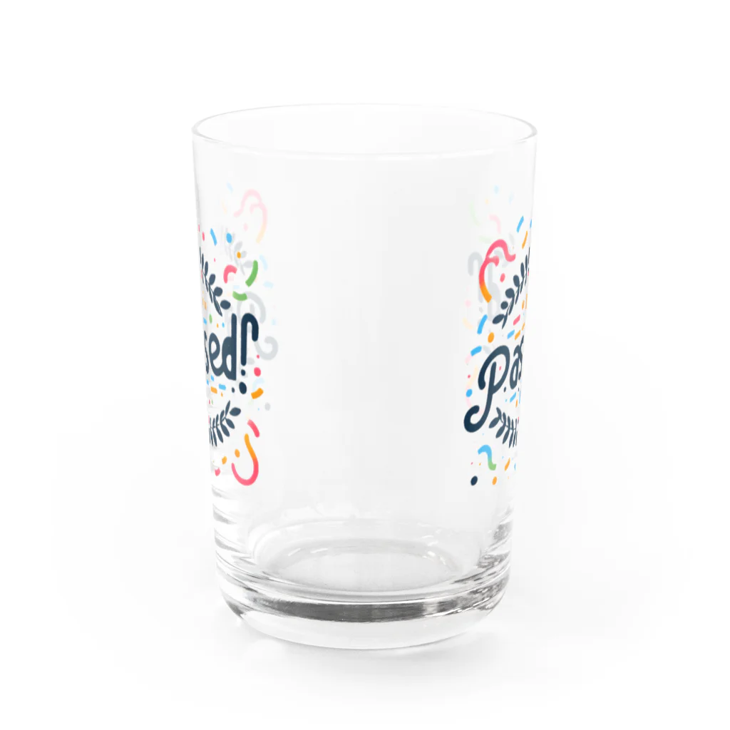 わっしょいの合格PASSED Water Glass :back