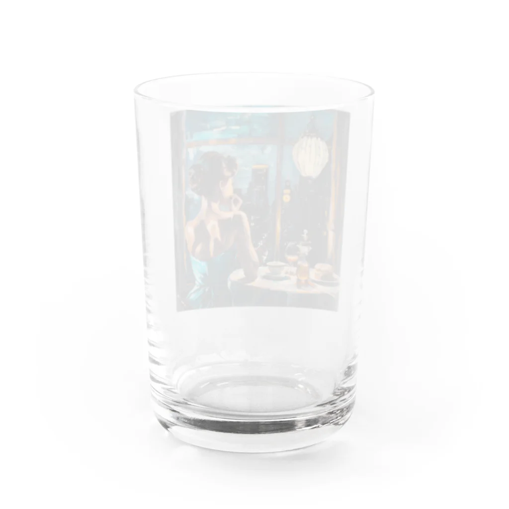 AQUAMETAVERSEの夕暮れ・寛ぎの時間　Tomoe bb 2712 Water Glass :back